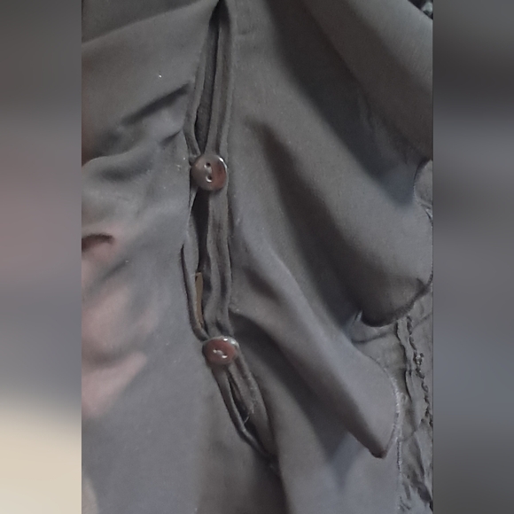 Notations black, ruffled top with sequins. - Picture 10 of 10